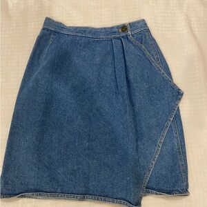 Perry Ellis Blue Denim Skirt